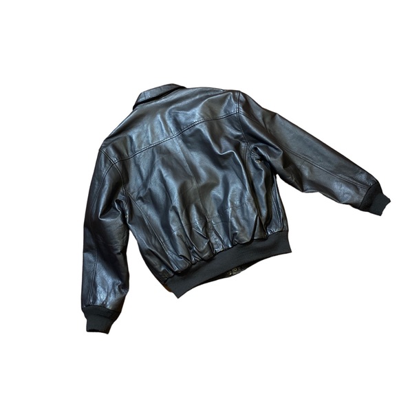 Leather Air Force Landing Bomber Jacket Size: Large - Picture 12 of 14